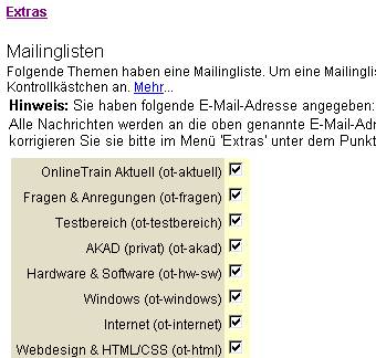 Mailinglisten